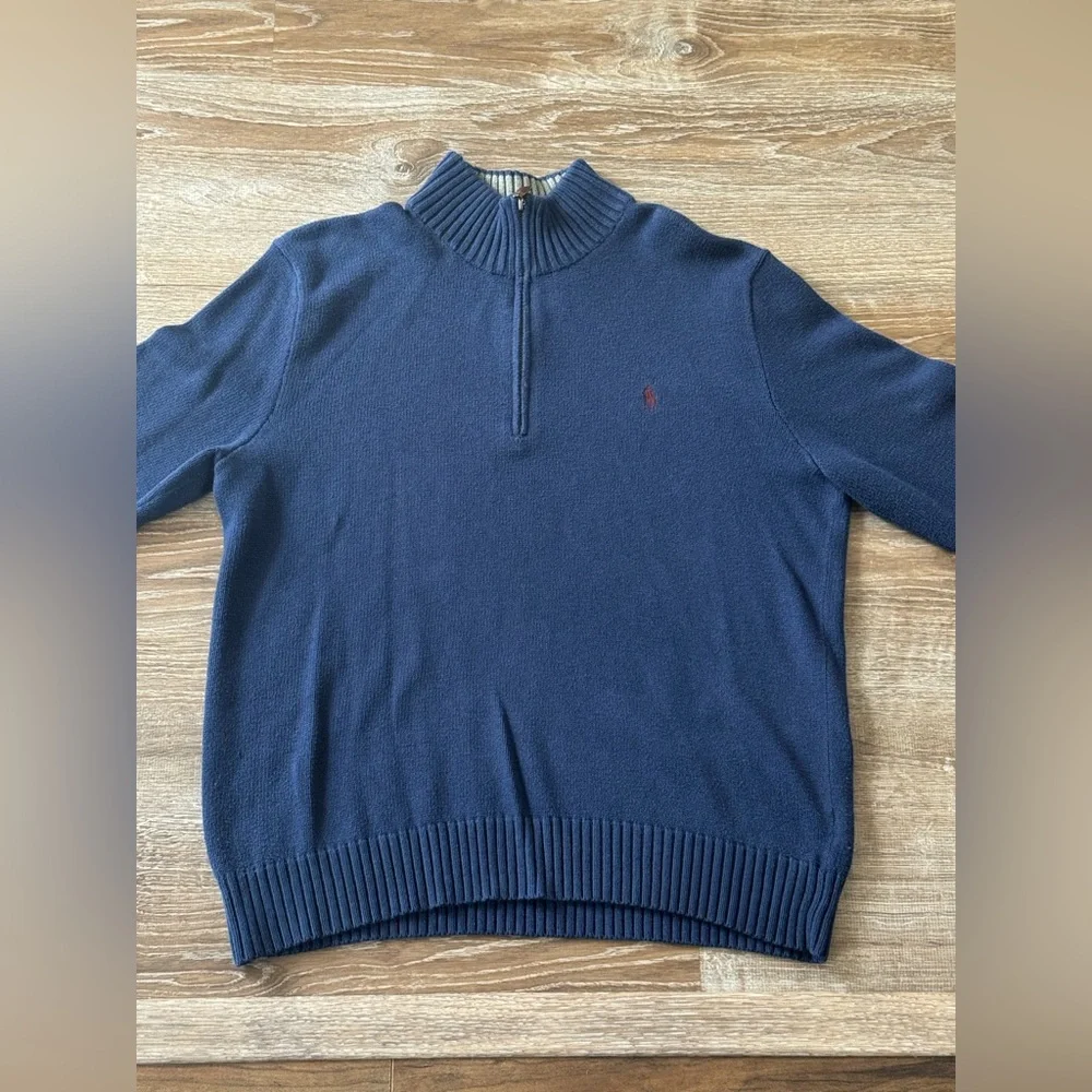Polo Ralph Lauren Men's Cotton Quarter-Zip Sweater